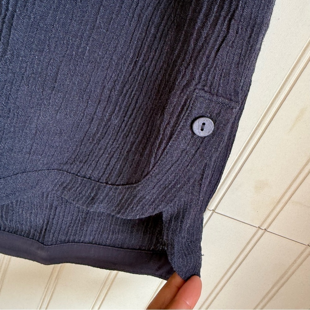 Soft Surroundings Size M Oceo Gauze Tank and Topper Set in Navy Blue NEW! - Picture 12 of 16
